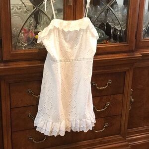White eyelet dress, L